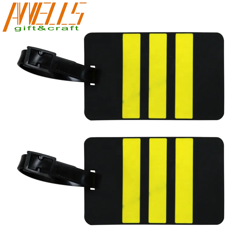 

Wholesale Personalized Custom Logo Soft Rubber Luggage Tag PVC Bag Tags Accessories, Any pms color