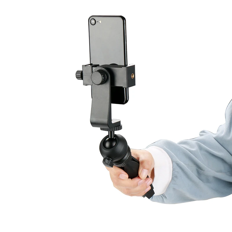 

Factory wholesale portable foldable lazy metal adjustable mobile phone holders, Black