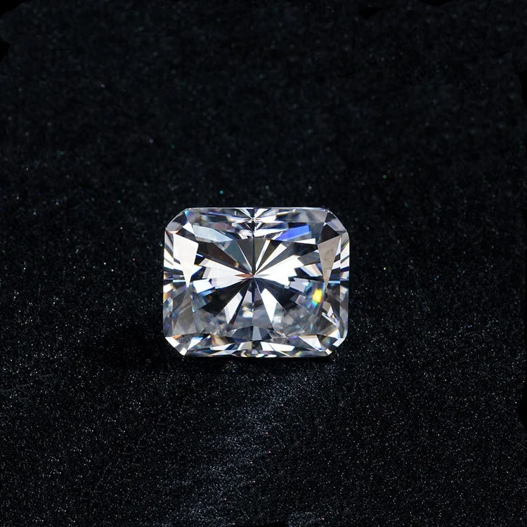 

4carat White VVS D Color Moissanites Diamond 8x10mm Crushed-ice Radiant Cut Moissanites Loose Gems Stones for Jewelry, White d color