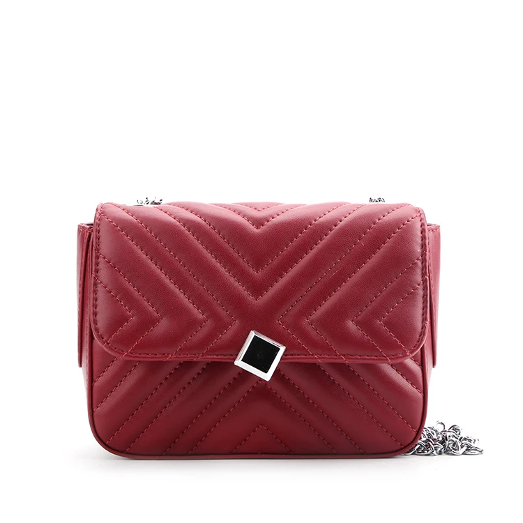 

#9989 Tariff Free Factory new style fashion design custom red small ladies shoulder bags PU leather bags women handbags shoulder, Red color,various color available