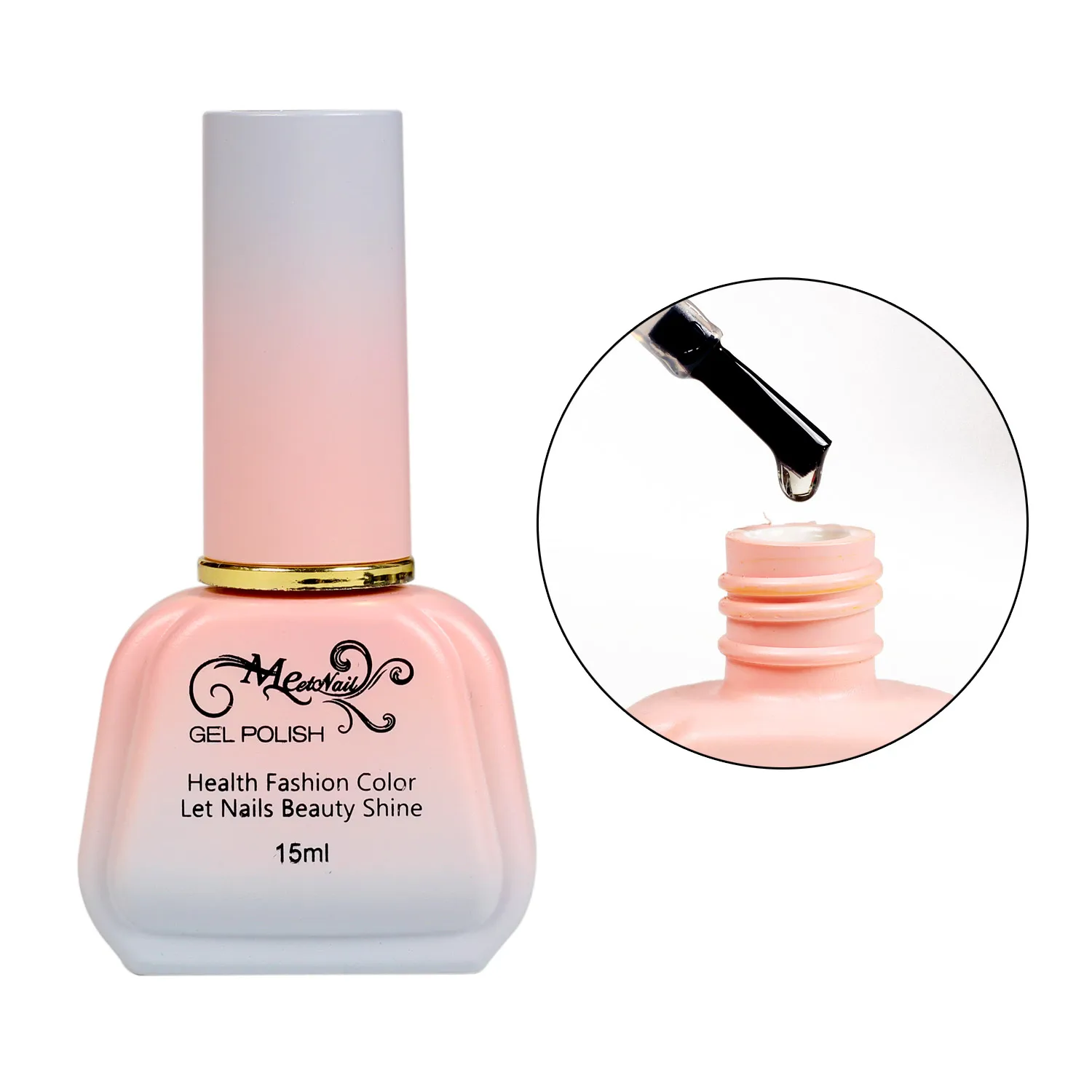 

MEETNAIL wholesale OEM low MOQ 15ml Diamond high gloss shining no-wipe top coat lasting over 30days nail gel polish top coat