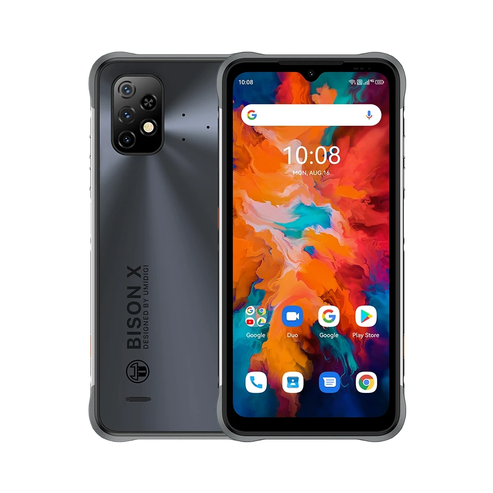 

Brand Unlocked UMIDIGI BISON X10 Rugged Android Phone 6150mAh 4GB+128GB Waterproof Gaming 6.53 inch Smart Phone