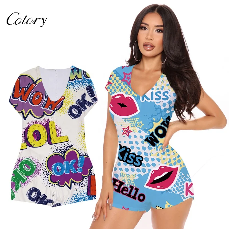 

Colory Wholesale 2021 New Hot Sale Adult Sleep Matching Bonnets Short Sleeve Nightwear Satin Printed For Women, Customized color