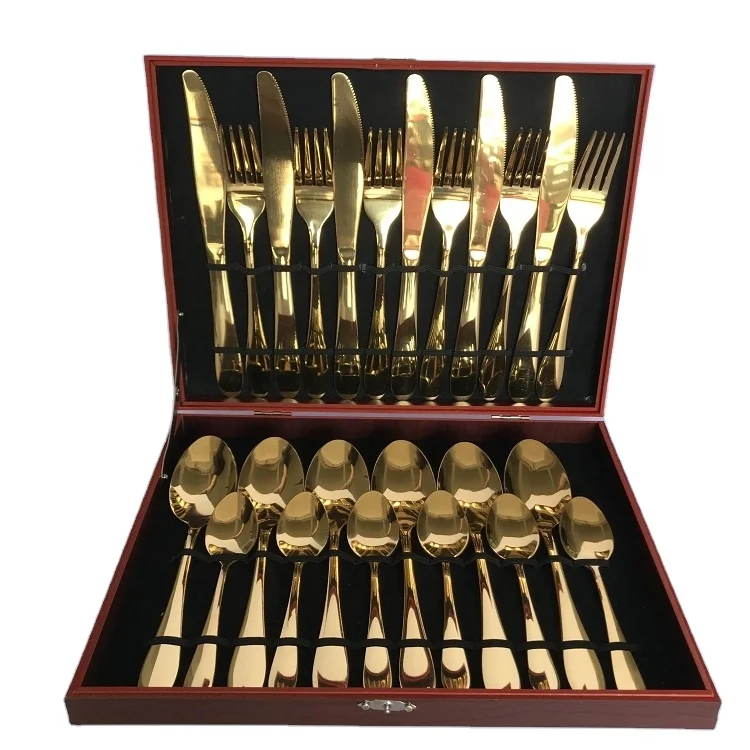 

Everyone Likes Gold Discount Stainless Steel Dinner Cutlery Set