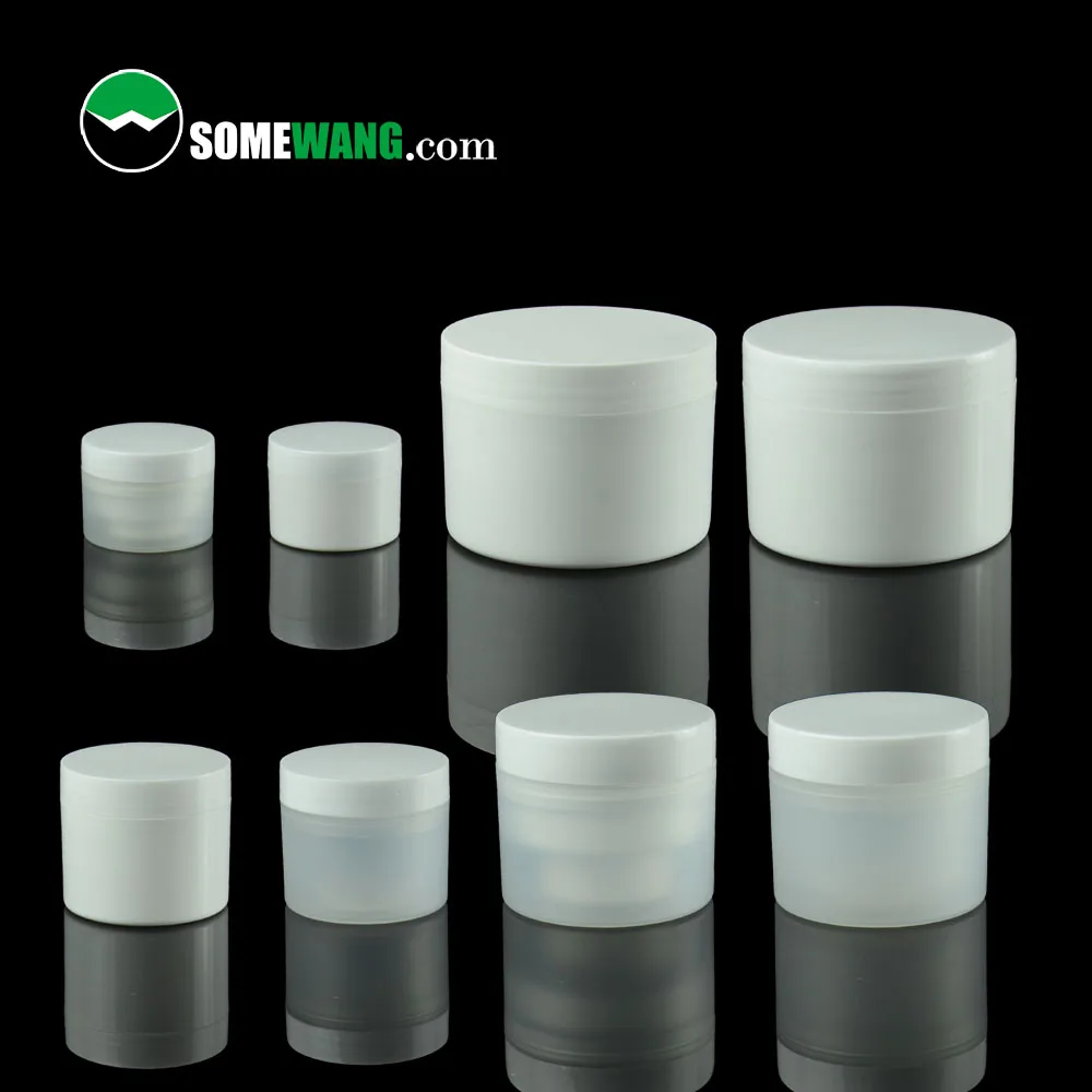 
3ml/5ml/10ml/30ml/50ml/100ml Flat PP Plastic Cream Jar, Cosmetic Empty Jar 