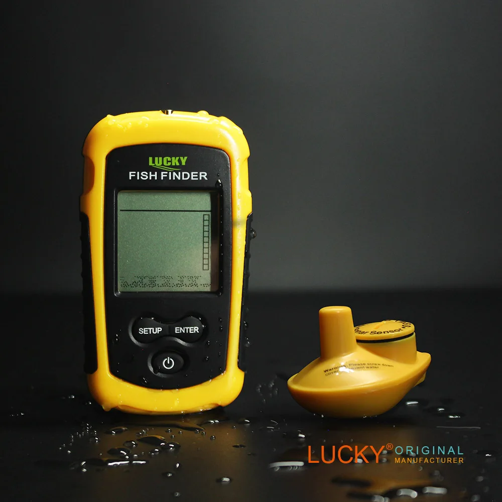 

Lucky FF1108C-W 200m hot sell wireless underwater portable fish finder with a color screen