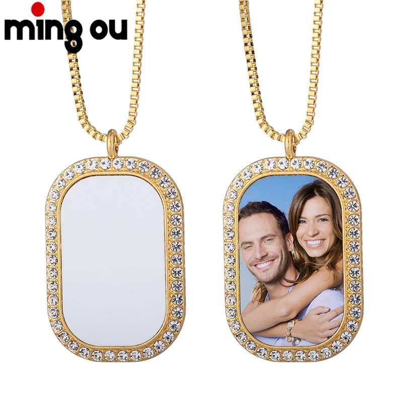 

Party Jewelry necklace Accessories Sublimation Blank Rhinestones Necklaces