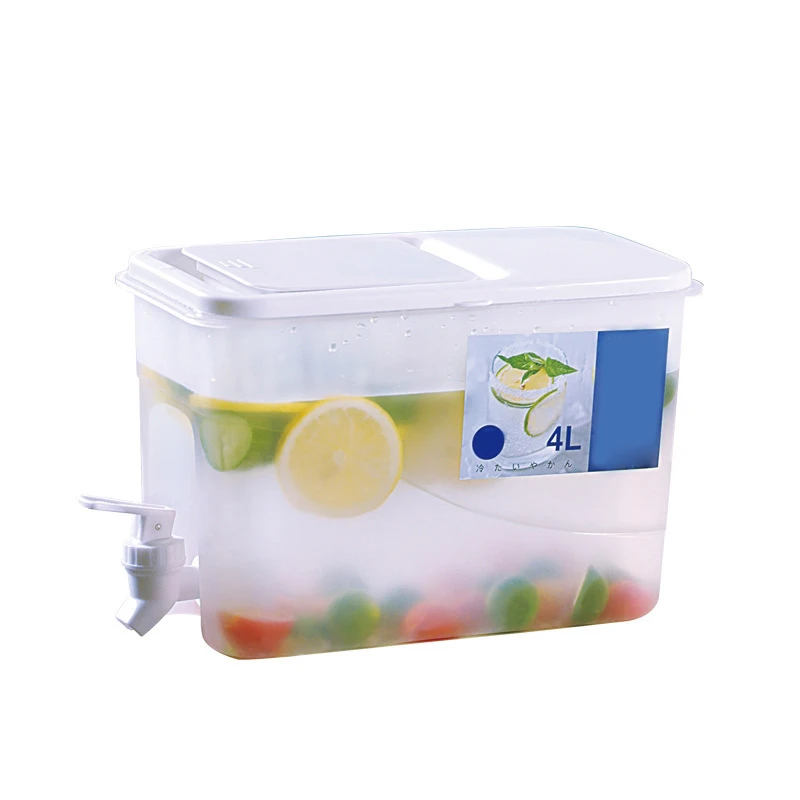 

New Product Portable 4L PP OEM Plastic Water Cooler Box Water Jug Ice Bucket, White