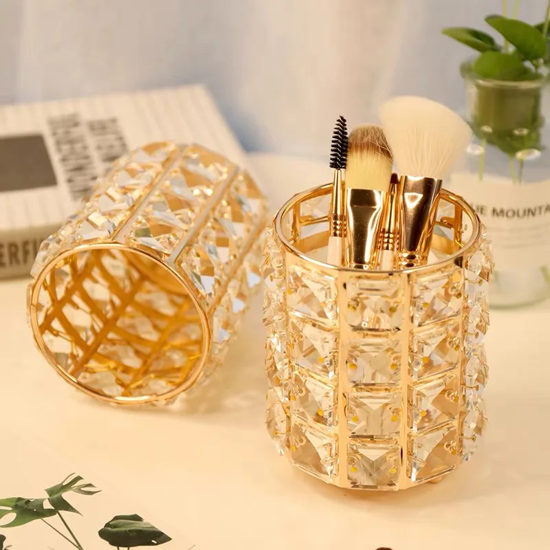 

Eyebrow Pencil Lipstick Holder Storage diamond pink make-up cosmetics holders brush holder, 1 color