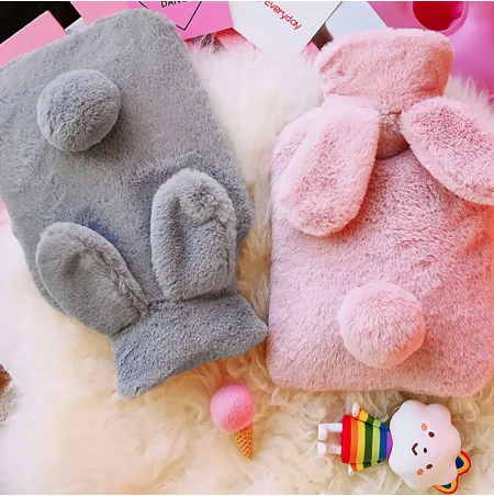 

Warm Water Bag White Bear Home Garden Household Warming Products Hot Water Bottles, As picture