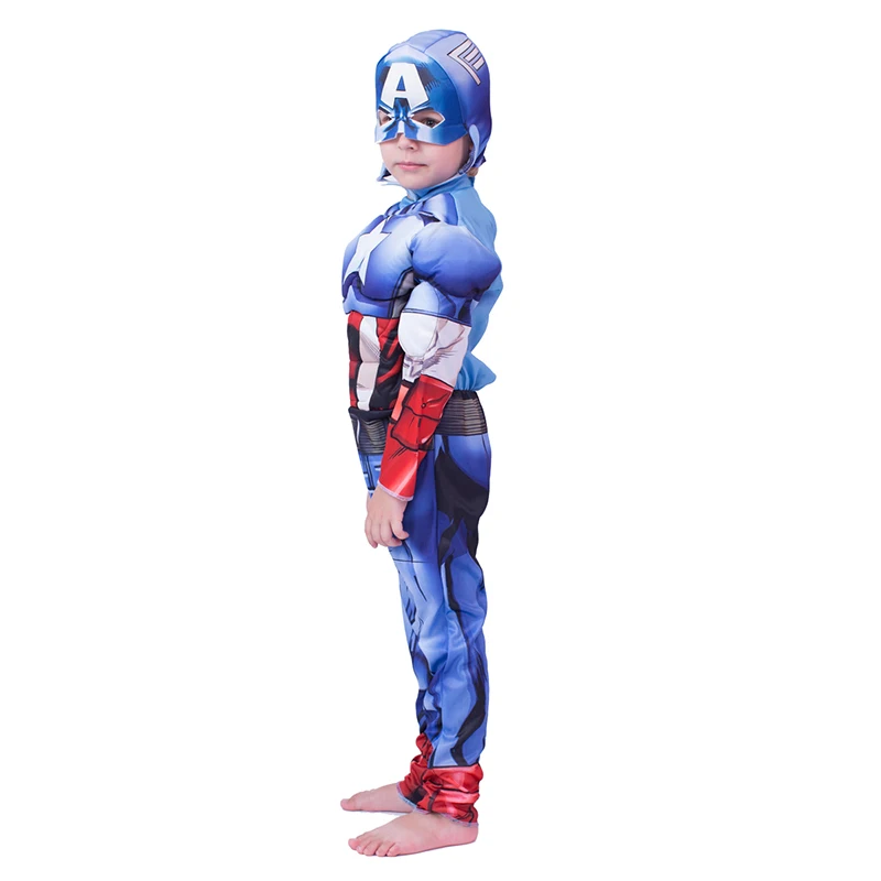 

Halloween costum Super hero Suit Captain of America Cosplay Costume boys for  America movie costumes, As picture