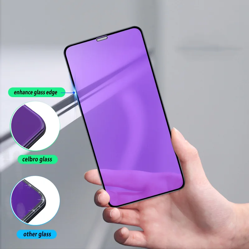 

10D full cover mobile phone screen protector with glass