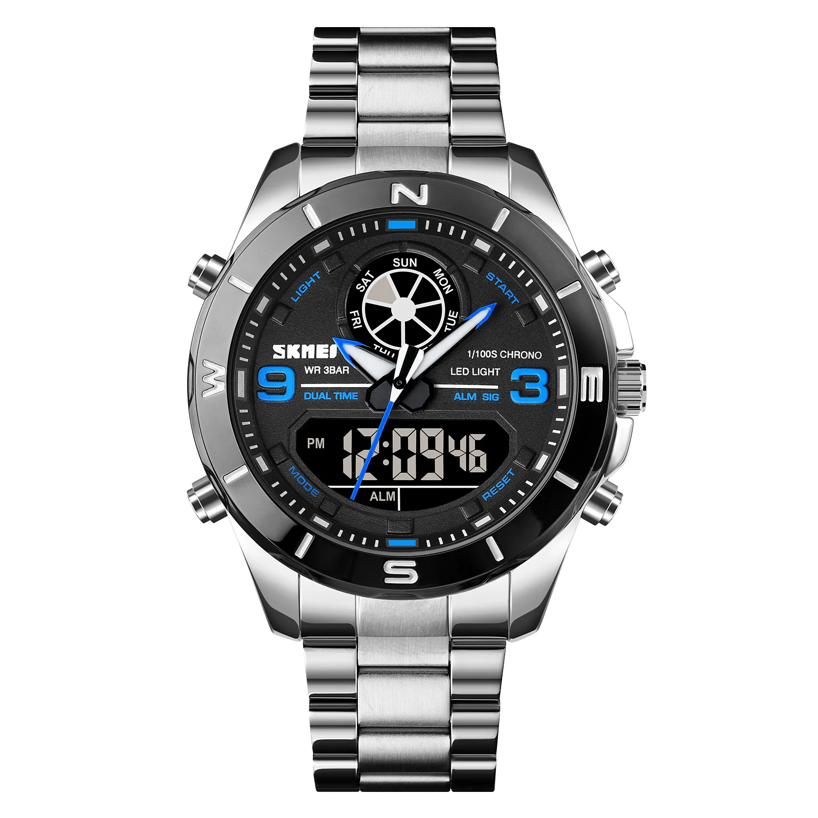

SKMEI 1839 analog watch stainless steel fashion digital watch