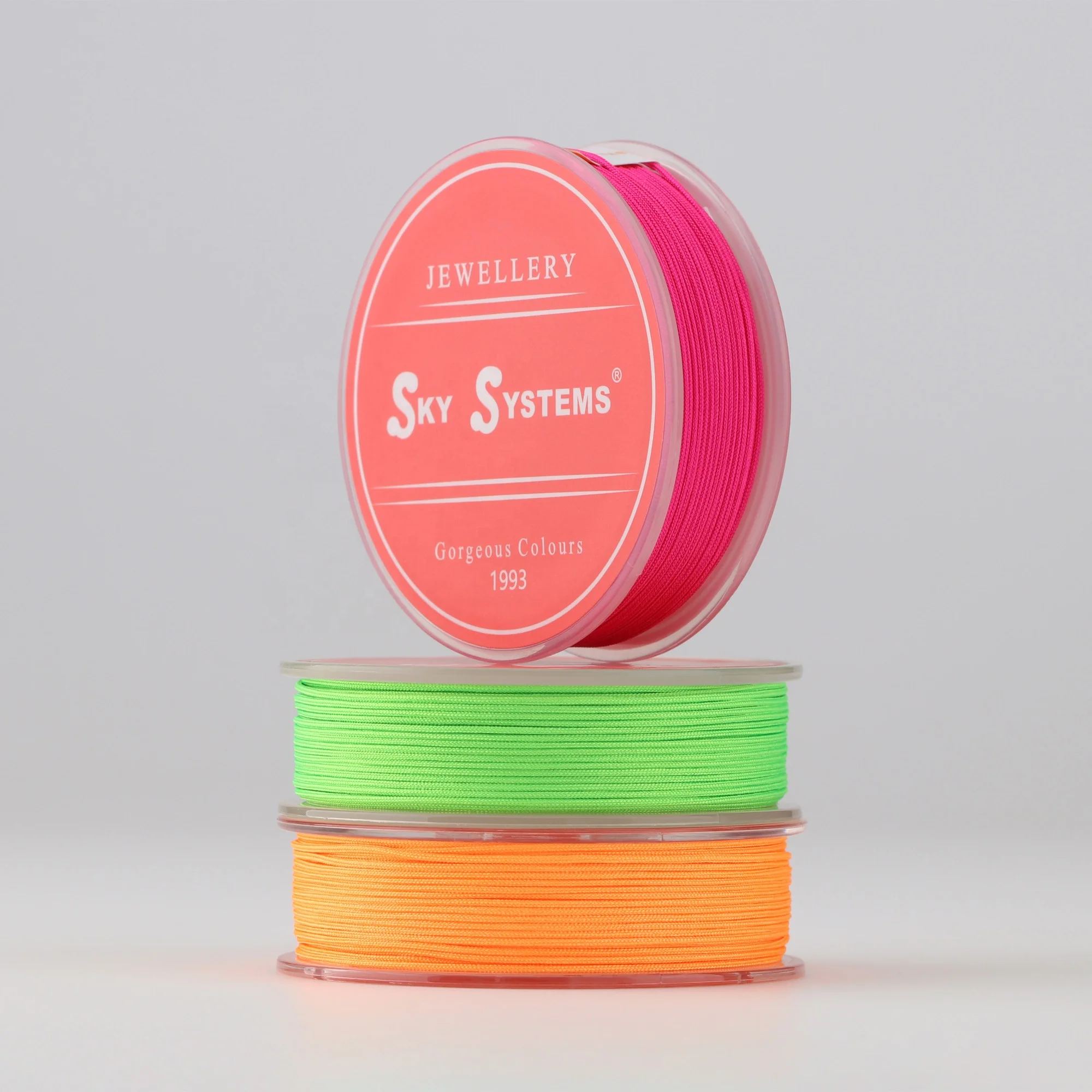 SKY T2 Jewelry Cord Jewelry Accessories Bracelet Necklace Material Chinese Knot Jade Thread Fluorescent Color