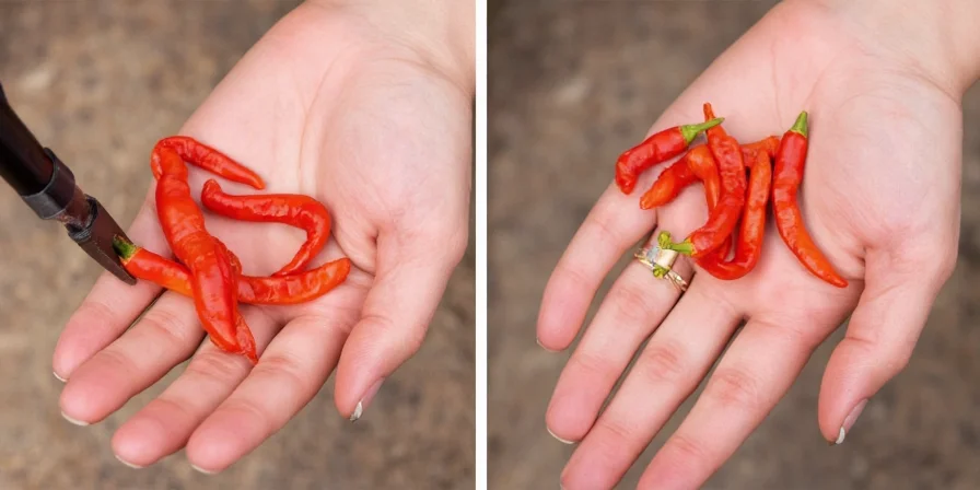Washing hands with milk after handling peppers