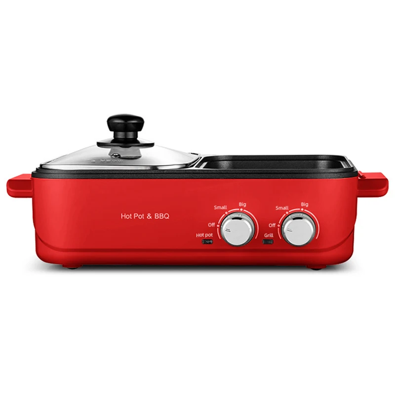 Electric Bbq Grill With Hot Pot Food Keep Warmer Set Table Mini Base