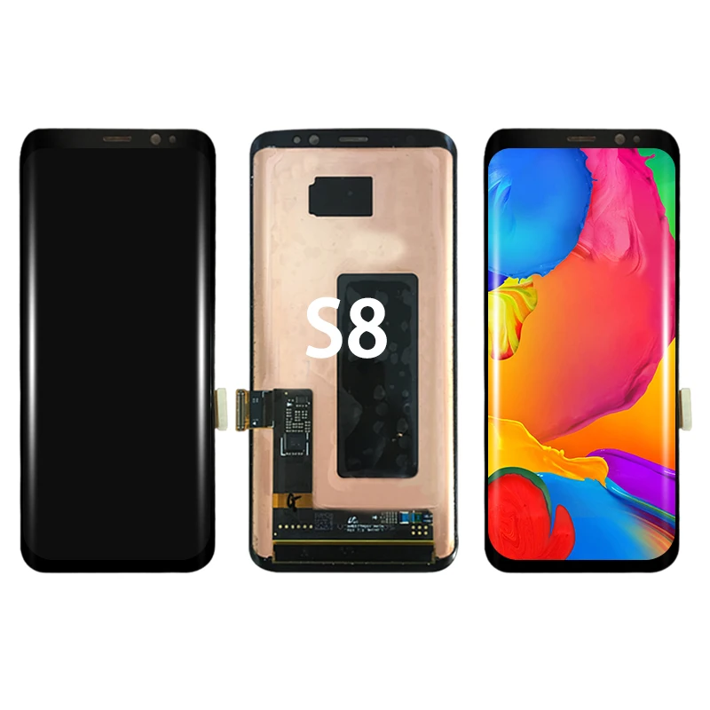 

s8 lcd screen price for samsung s8 lcd screen for samsung S8 Display for samsung s8 lcd, Black/white