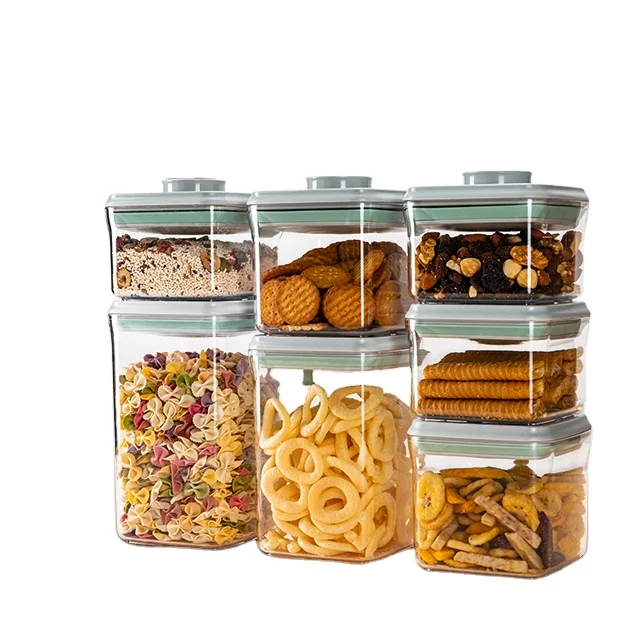 Ankou Spice Food Grade Plastic Jar BPA Free Kitchen Storage Organizer moisture-proof Stackable Lucifugous Food Storage Container