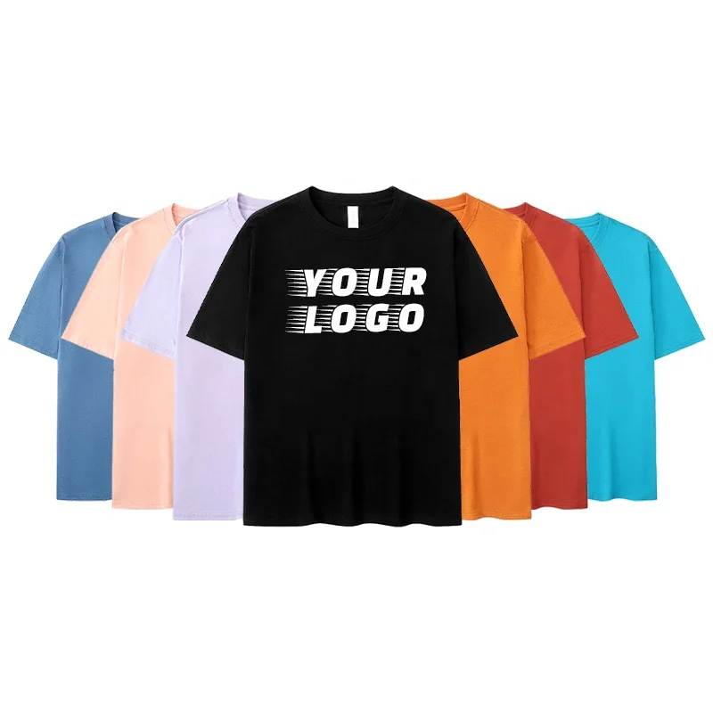 Wholesale High Quality Heavyweight T Shirt 170gsm OEM T Shirts Street Wear Custom Graphic T Shirt
