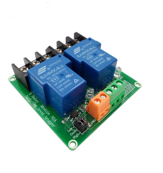 2 Channel 5v12v24v Relay Module 30a High And Low Level Trigger Relay ...