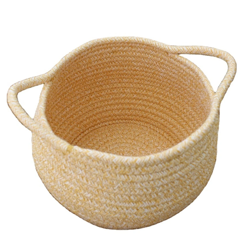 

high quality comfortable colors home use basket decorative woven storage basket, Customized color