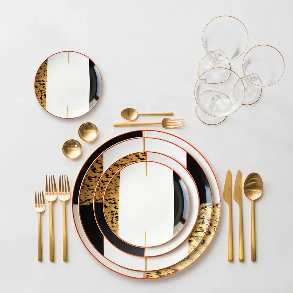 

New design kitchen utensils bone china dinner plate wholesale porcelain charger plates wedding ceramic plate dinner sets, As shown