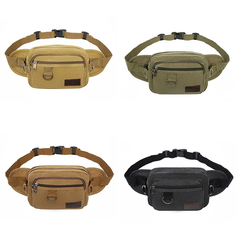 

Large Capacity Fanny Pack Outdoor Multi-functional Camouflage Sports Backpack Single Shoulder Diagonal Bag, Khaki/army green/coffee/black