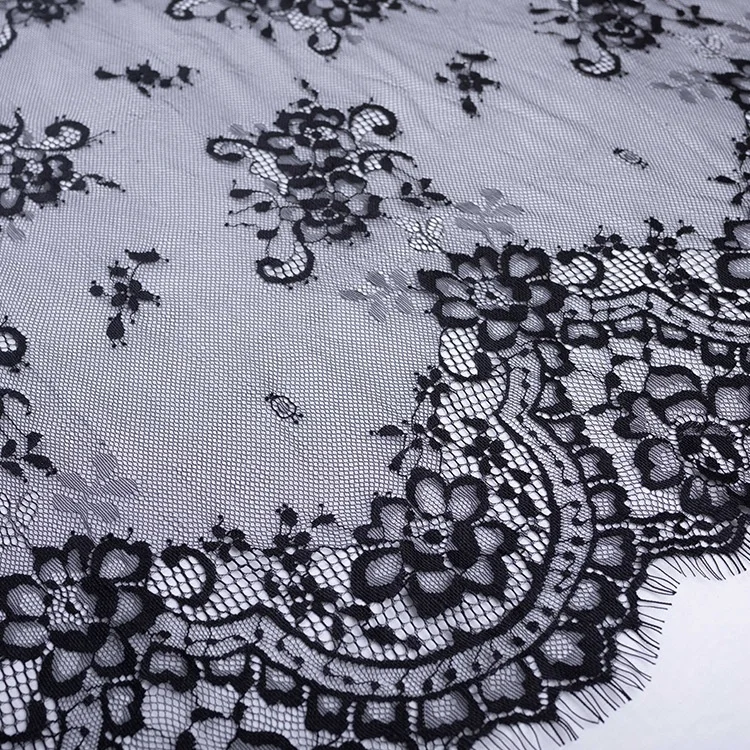 

Charming chantilly french lace fabric handmade nigerian wedding materials, Accept customized color