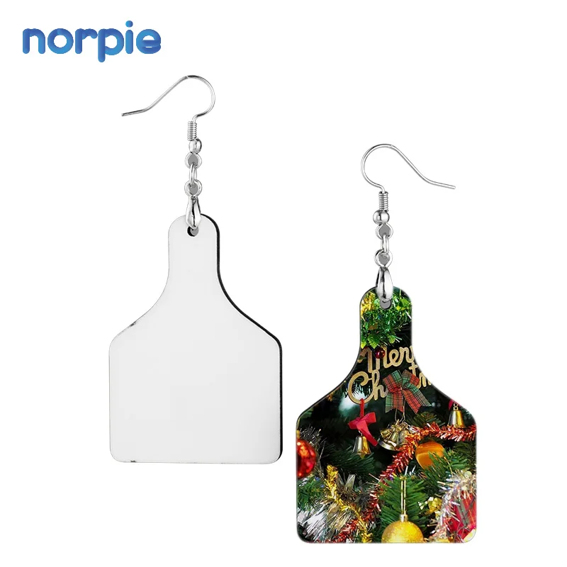 

Earring Jewelry Sublimation Double-sided Cowtag MDF Blank Earrings, White