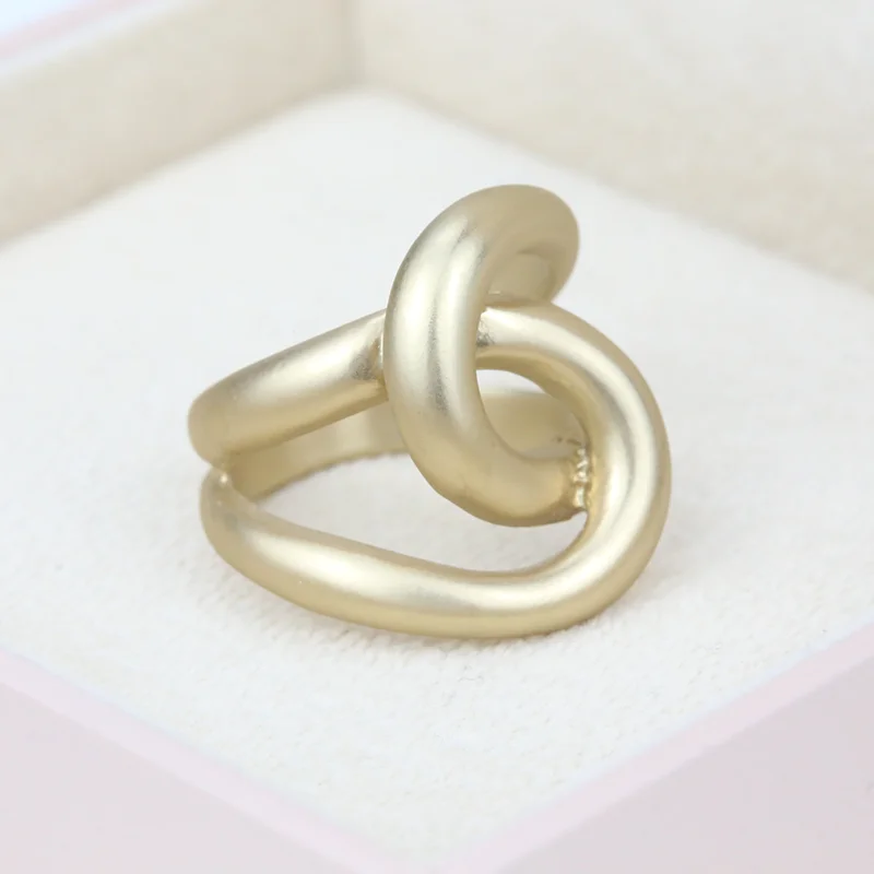 

Simple fashion Design Geometric Cubic cross ring vintage men rings gold plated, Customized color