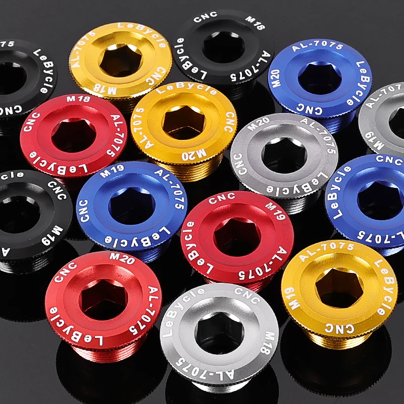 

Lebycle High-Quality Aluminum alloy mountain bike color crank cover crank screw M18 M19 M20 Bicycle parts