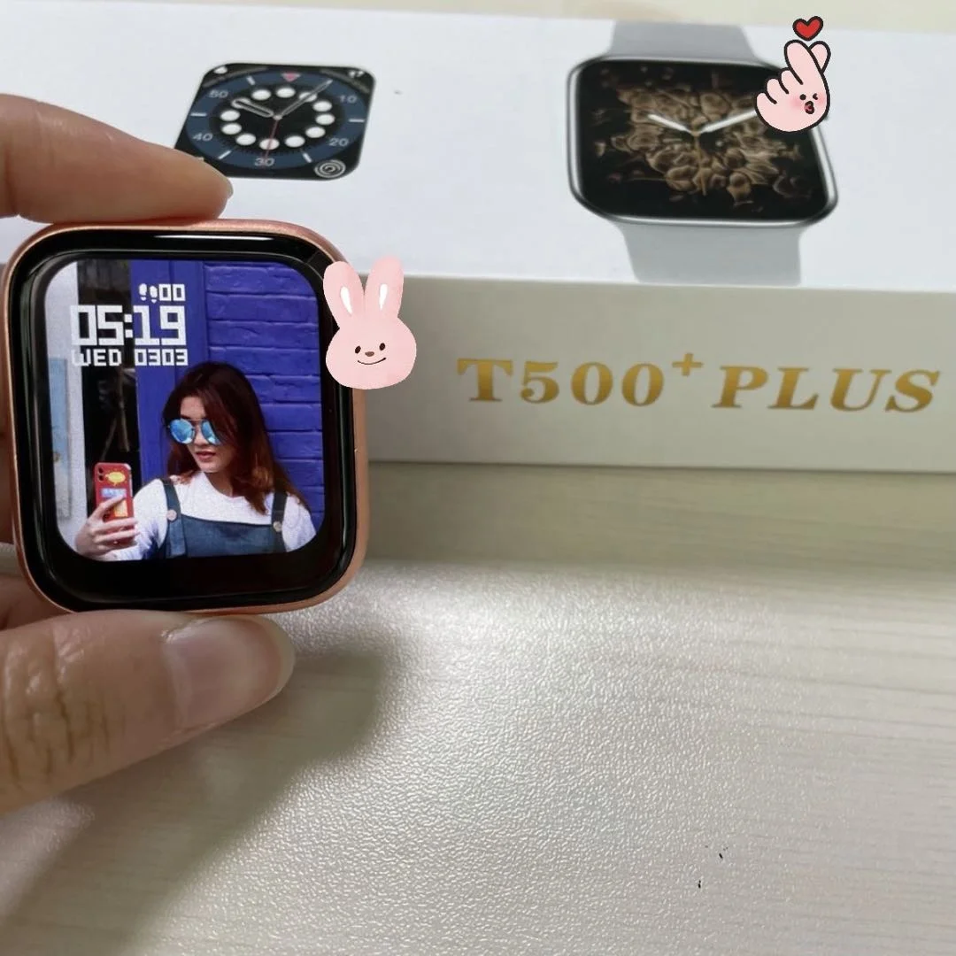 

2021 T500+ plus smart watch 1.75 inch full screen Series 6 2020 version 6 plus reloj call Watch iwo 13 smartwatch With Games