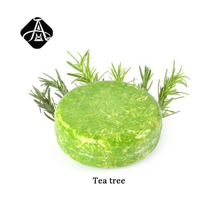 

AH Natural Vegan Australian Tea Tree Solid Shampoo Soap Bar Improve Scalp Acne