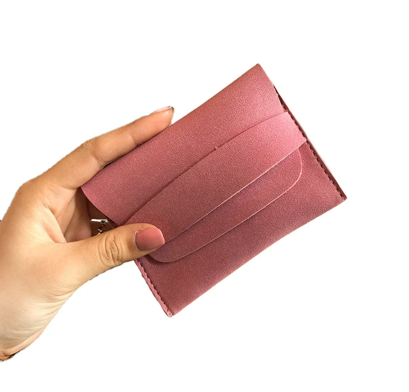 

Fashion Women Simple Luxury Pocket Size Key Zero Wallet Matte PU Leather Coin Purse