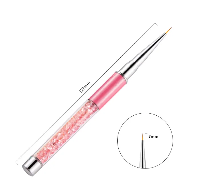 

High quality thin nail brushes art liner gel liner brush nail art pink liner nail art brush, 3colors or customized