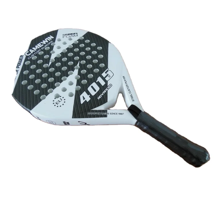 

High Quality Beach Tennis Rackets Carbon Fiber and Eva Memory Foam Beach Tennis Racket, Blue/white