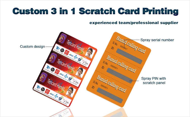3 in 1 scratch card