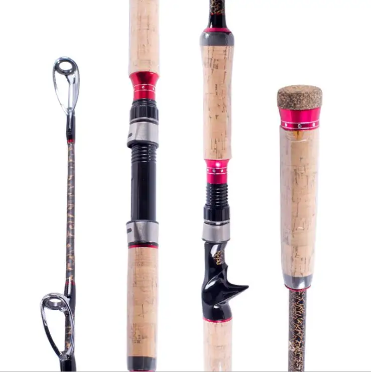 SNEDA Hot Sale 2.28m 2 Sections Bait Casting Fishing Rod Travel Ultra Light XH Casting Spinning Carbon Fiber Pole