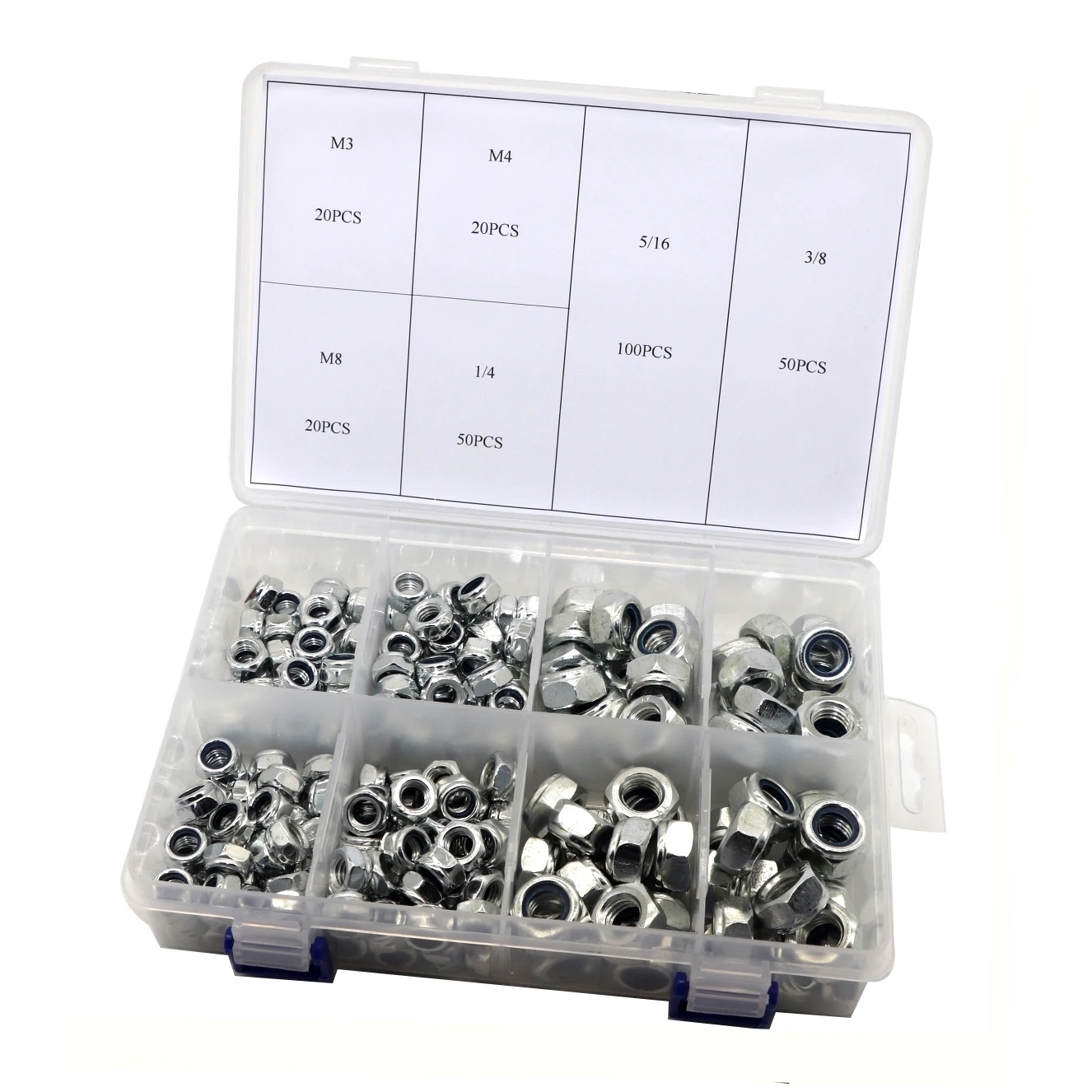 Syd1109 200pcs 6 Sizes Assortment Head Grub Screw With Flat Point Tip