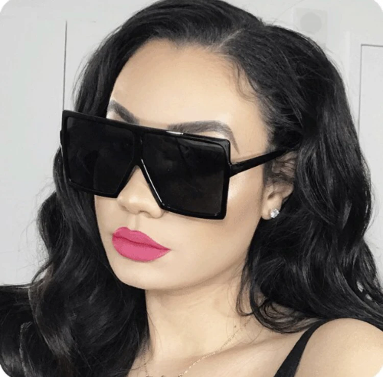 

plastic big frame oversized colorful custom fashion trendy women sun glasses shades sunglasses 2020, Custom colors