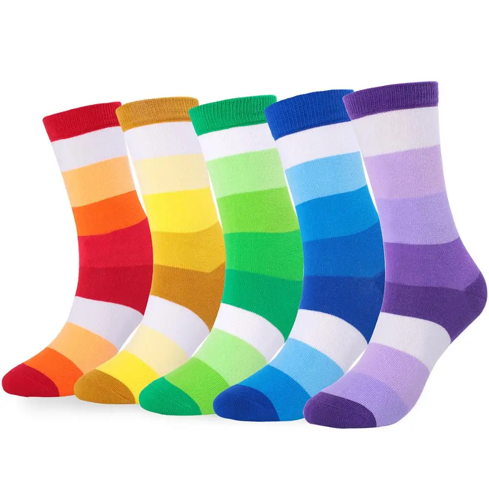 

Manufacture big size colorful make your own cotton knitted men sock custom tube Men's Socks, Multi-color