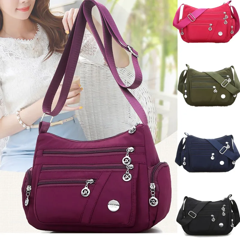 

New Casual Crossbody Shoulder Women Bag Nylon Waterproof Messenger Bags For Lady Handbags High Quality Multifunctional