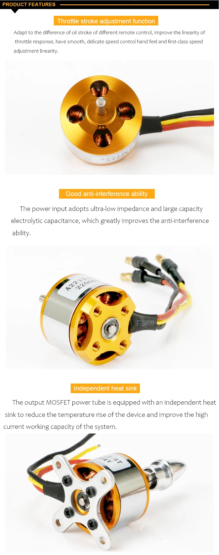 High Performance Customized Xxd 2200kv Rc Drone Motor Brushless For Rc