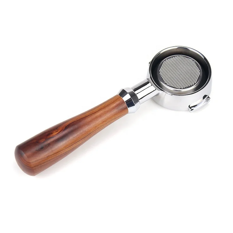 Top Manufacture Espresso Coffee Machine Portafilter 58mm Bottomless Coffee Espresso Machine With Wood Handle Kitchen Accessories