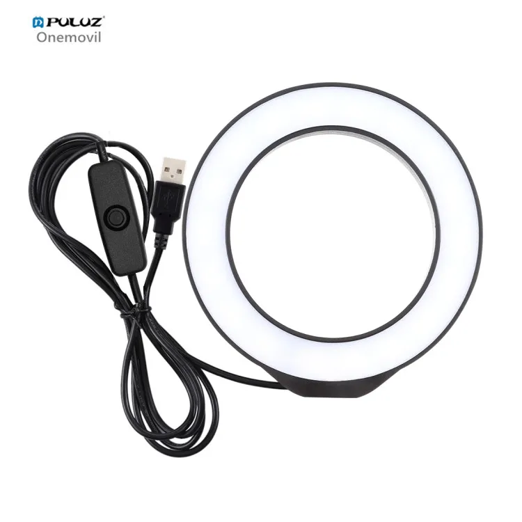 

In Stock PULUZ 4.7 inch 12cm USB White Light Vlogging Make Up LED Ring Photography Video Ring Light