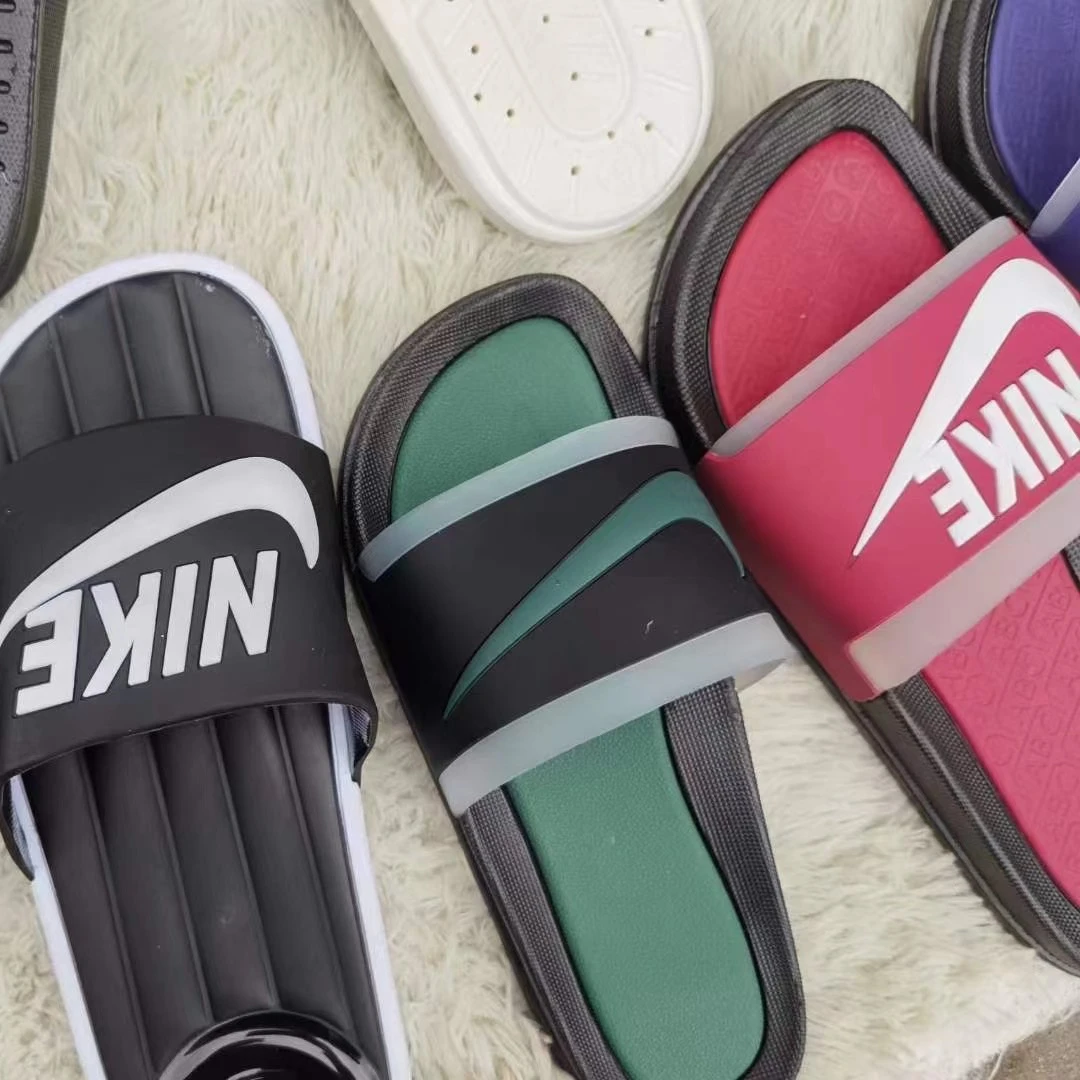 

New Arrival Wholesale Cheap Price Completed Size Stock Slippers Mix Branded Used Original For Men And Woman Shoes Slipper, Multi-color