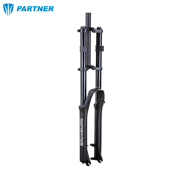 

double crown fork DH suspension 27.5 inch hydraulic compression DH FR AM suspension front fork double crown fork, Black