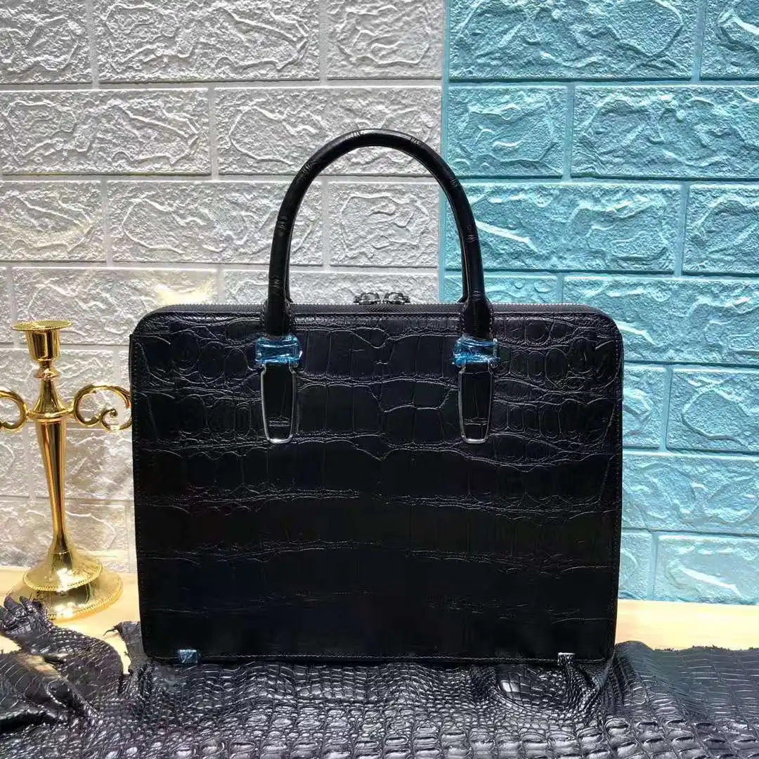 

2021 New Arrived Luxury Hand Bags Real Alligator Skin Handbag for Men