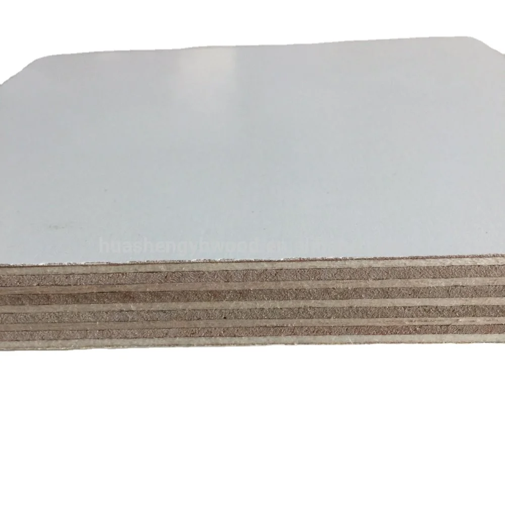 18mm white color melamine laminated plywood for furniture