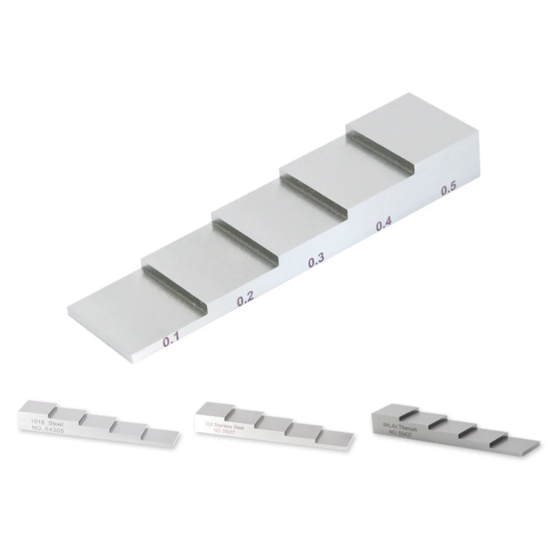 

China Manufacturer YUSHI OEM Inch Stainless Steel 5 Step Thickness Calibration Block